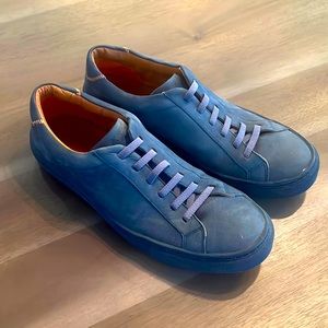 Martin Dingman Erik in Washed Navy. Size 10